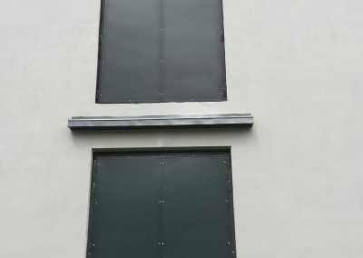 brama dwuskrzydlowa blacha gladka