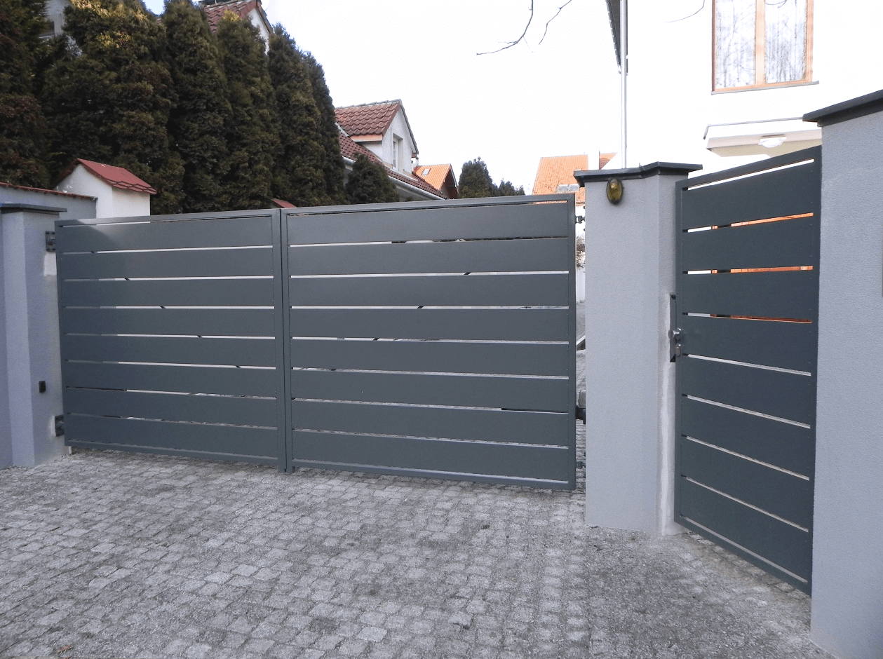 , Double-leaf fence gates