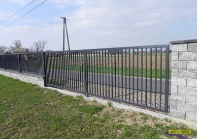 brama dwuskrzydlowa ogrodzeniowa