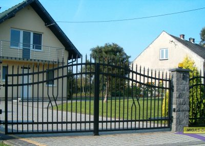 brama ogrodzeniowa dwuskrzydlowa lux