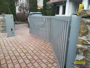 brama skrzydlowa harmonijkowa aluminium