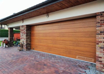 Brama segmentowa złoty dąb Migas-Door