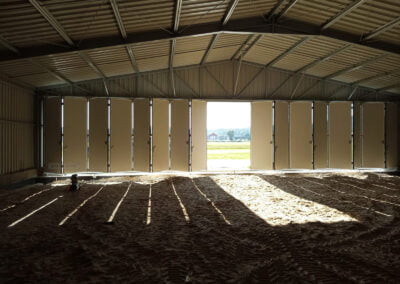 Bramy harmonijkowe przemysłowe do hangaru Migas-Door