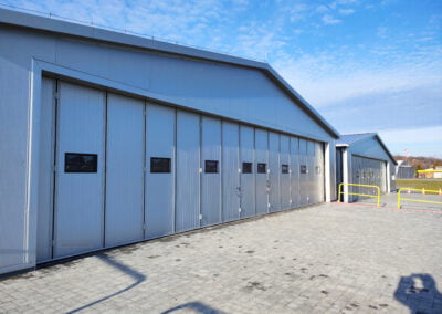 Brama harmonijkowa do hangaru lotniczego od srodka Migas-Door