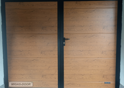 bramy dwuskrzydłowe winchester, czarna rama