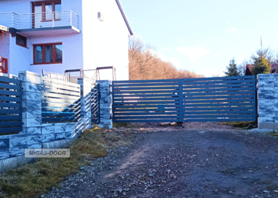 brama dwuskrzydłowa przęsła 2 nowoczesna formuła