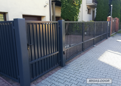 ogrodzenie clasic 2 z bramą harmonijkową