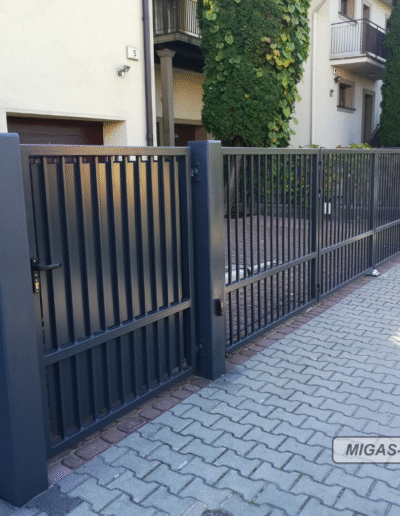 ogrodzenie clasic 2 z bramą harmonijkową