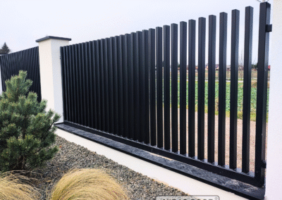 przęsło palisadowe widok od wewnątrz