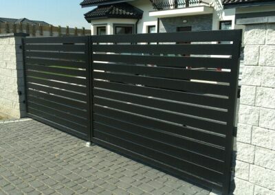 brama dwuskrzydlowa nowoczesna formula profil