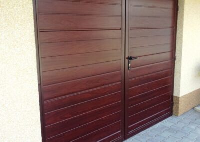 brama dwuskrzydłowa mahoń